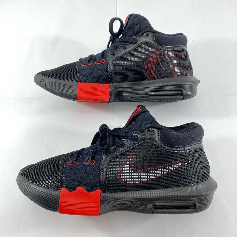 NIKE LEBRON WITNESS VIII FB2239-005  Black White University Red Men’s 10 NEW